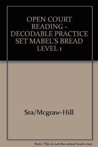 Book Mabel's Bread: Decodable Practice Set Level 1 (open Court Reading) free