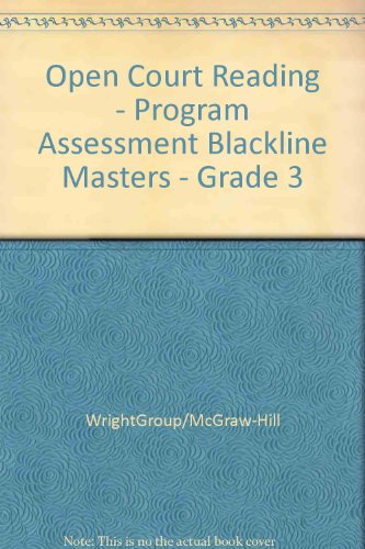 Book Open Court Reading - Program Assessment Blackline Masters - Grade 3 free