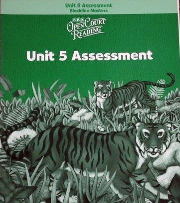 Book Open Court Reading: Unit 5 Assessment Blackline Masters Level 2 free