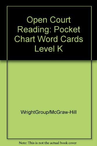 Book Open Court Reading: Pocket Chart Word Cards Level K free