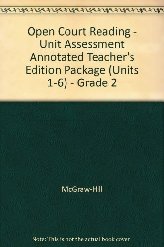 Book Open Court Reading - Unit Assessment Annotated Teacher's Edition Package (units 1-6) - Grade 2 free