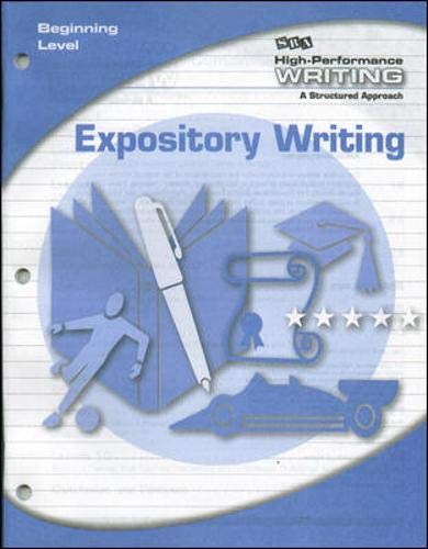 Book High-Performance Writing Beginning Level, Expository Writing (DODDS WRITING PROGRAM) free