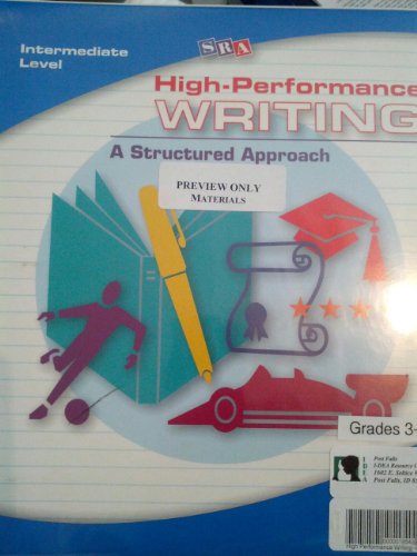 Book High-Performance Writing Intermediate Level, Complete Package (DODDS WRITING PROGRAM) free