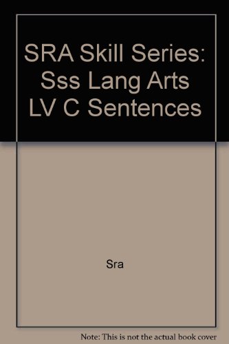 Book SRA Skill Series: Sss Lang Arts LV C Sentences free