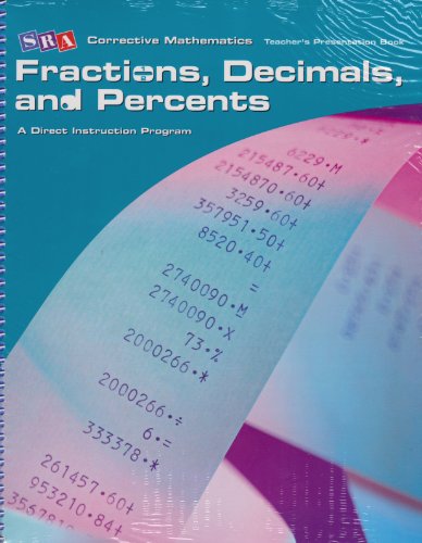 Book Corrective Mathematics - Teacher Materials (Fractions, Decimals, & Percents) A Direct Instruction Program free