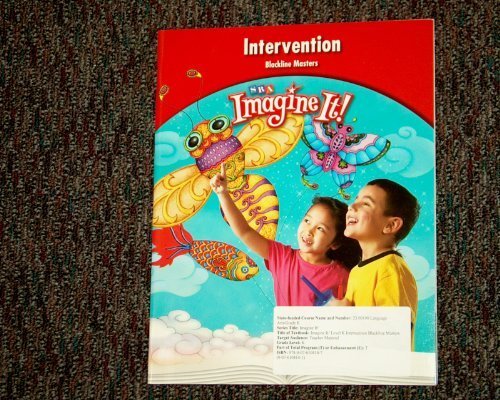 Book SRA Imagine It! Intervention Workbook Grade Level K Blackline Masters free