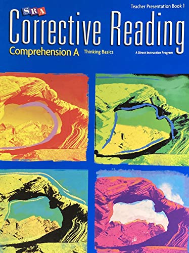Book SRA Corrective Reading - Comprehension A - Thinking Basics - Teachers Presentation Book 1 free