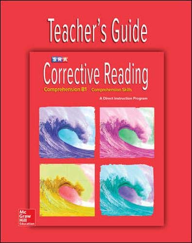 Book Corrective Reading Comprehension Level B1, Teacher Guide (CORRECTIVE READING DECODING SERIES) free