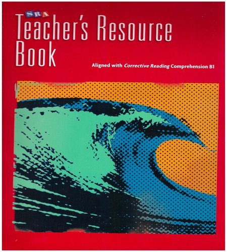Book Corrective Reading Comprehension Level B1, National Teacher Resource Book (CORRECTIVE READING DECODING SERIES) free