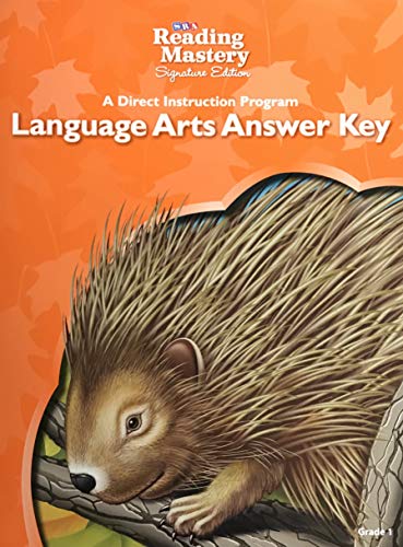 Book SRA Reading Mastery Signature Edition A Direct Instruction Program Language Arts Answer Key Grade 1 ISBN 0076124886 by McGraw-Hill free