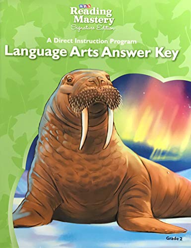 Book SRA Reading Mastery, Signature Edition, Language Arts Answer Key Grade 2 ISBN 0076125696 free