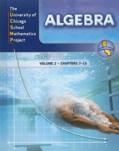 Book UCSMP Algebra, Volume 2: Chapters 7-13 free