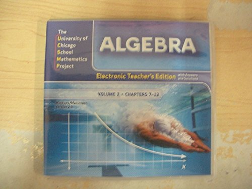 Book Electronic Teacher's Edition with Answers and Solutions (UCSMP Algebra, Volume 2) free