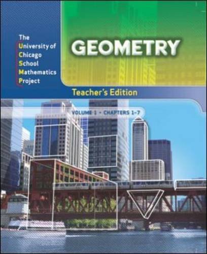 Book Geometry: Teacher's Edition Volume 1 (UCSMP PRE TRANSITION MATHEMATICS) free
