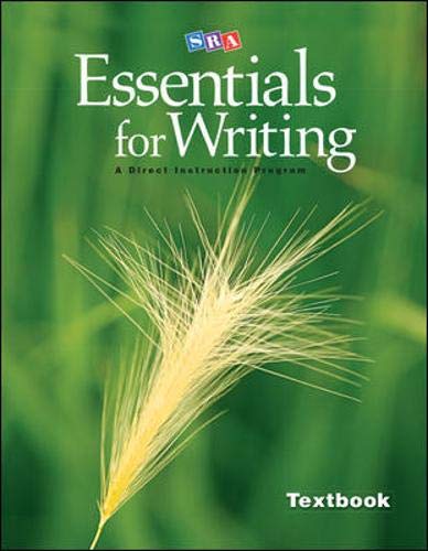 Book SRA Essentials for Writing Textbook (EXPRESSIVE WRITING) free