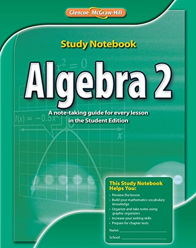 Book Algebra 2, Study Notebook (MERRILL ALGEBRA 2) free