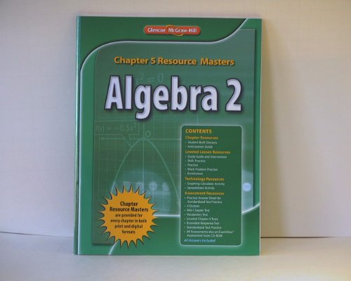 Book Algebra 2: Chapter 5 Resource Masters ISBN 9780076607891 0076607895 2011 by Glencoe/McGraw-Hill by Glencoe/McGraw-Hill free