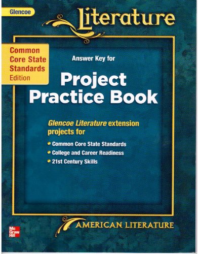 Book Glencoe Literature Answer Key for Project Practice Book American Literature free