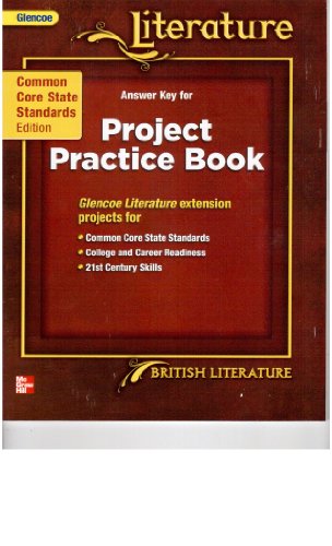 Book Glencoe Literature Answer Key for Project Practice Book British Literature free
