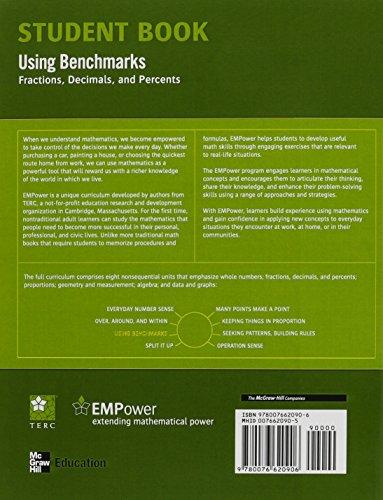 Book EMPower Math, Using Benchmarks: Fractions, Decimals, and Percents, Student Edition free