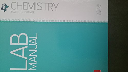 Book TEKS Chemistry Matter & Change Lab Manual Teacher Edition free