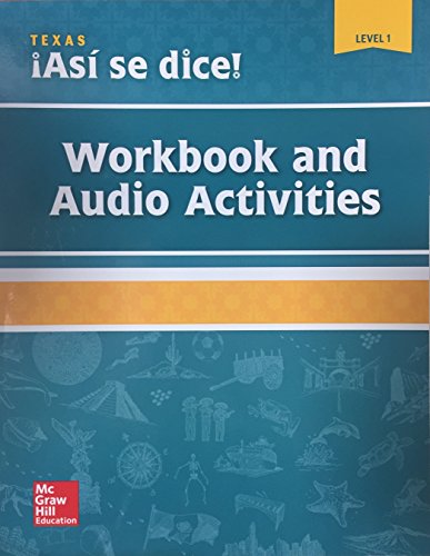 Book Asi se dice! Workbook and Audio Activity, Level 1 - Texas Edition free