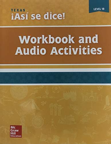 Book Asi se dice! Texas Edition Level 1B - Workbook and Audio Activities free