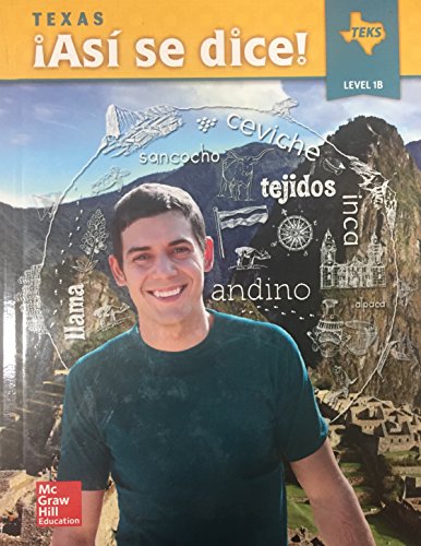 Book Asi se dice! Texas Edition Level 1B free