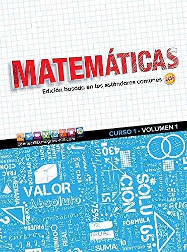 Book Glencoe Math, Course 1, Volume 1, Spanish Student Edition (MATH APPLIC & CONN CRSE) (Spanish Edition) free
