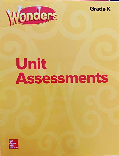 Book Wonders Unit Assessments, Grade K, c. 2017, 9780076785827, 0076785823 free