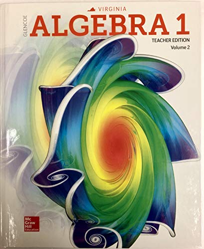 Book Glencoe Algebra 1, Teacher Ed. Volume 2, Virginia Ed. free