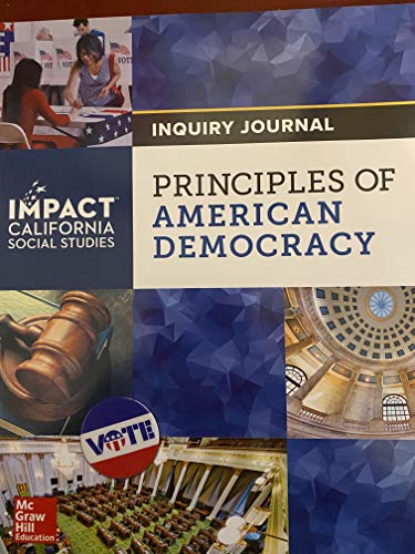 Book Inquiry Journal, Principles of American Democracy, Impact California Social free