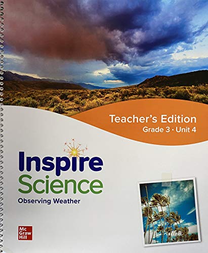 Book Inspire Science, Observing Weather, Teacher's Edition, Grade 3 Unit 4, c. 2020 9780076997053, 0076997057 free