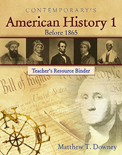 Book American History 1 (Before 1865) - Teacher's Resource Binder (American History II) free