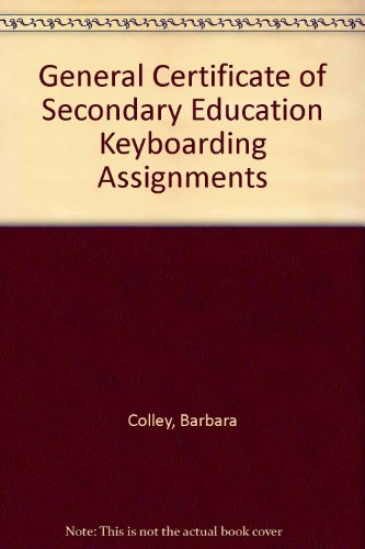 Book GCSE Keyboarding Assignments free