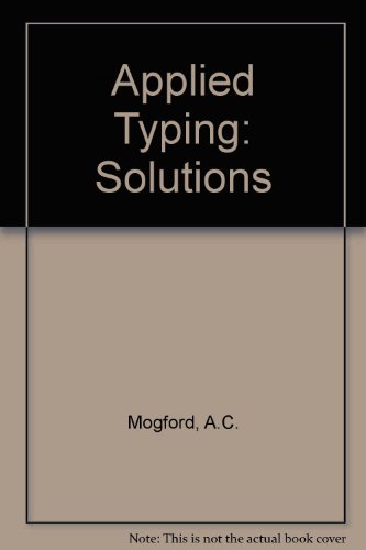 Book Applied Typing free