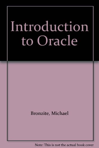 Book Introduction To Oracle free