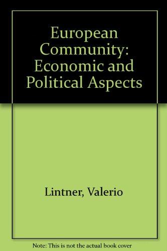 Book The European Community: Economic and political aspects free