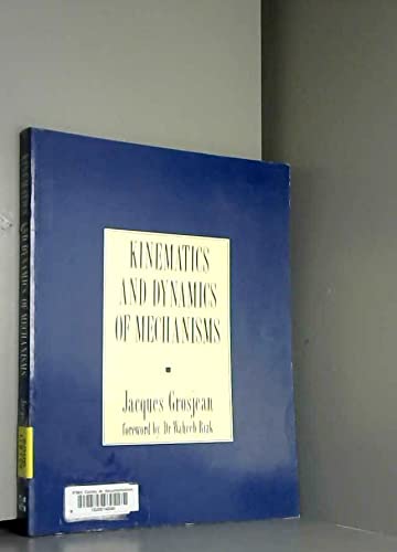 Book Kinematics and dynamics of mechanisms free