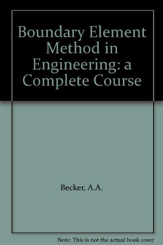Book The boundary element method in engineering: A complete course free