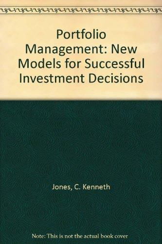 Book Portfolio Management: New Models For Successful Investment Decisions free