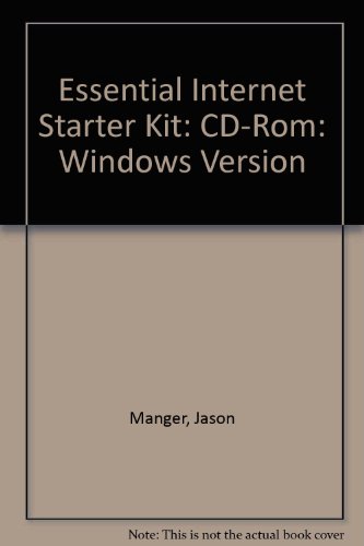 Book Essential Internet Starter Kit/cd-rom Windows Version free