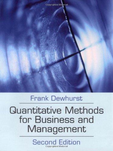 Book Quantitative Methods for Business and Management free