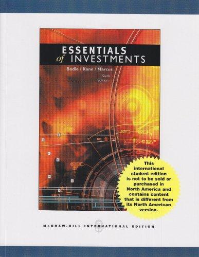 Book Solutions Manual To Accompany Essentials Of Investments free