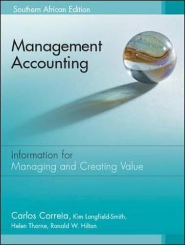 Book Management Accounting: Information for Managing and Creating Value free
