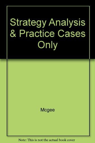 Book Strategy Analysis & Practice Cases Only free