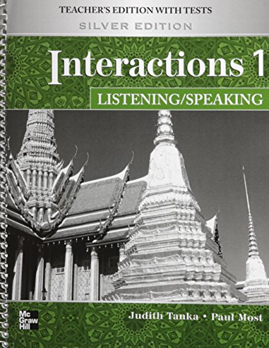 Book Interactions Level 1 Listening/Speaking Teacher's Edition plus Key Code for E-Course free