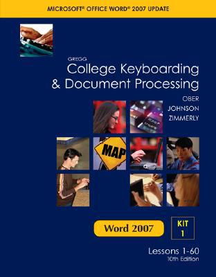 Book Gregg College Keyboarding & Document Processing (GDP), Word 2007 Update, Kit 1, Lessons 1-60 free