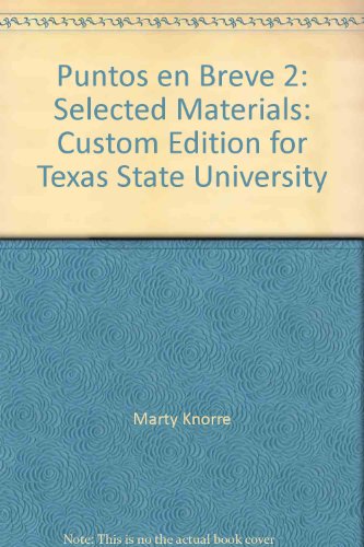 Book Puntos en Breve 2: Selected Materials: Custom Edition for Texas State University free