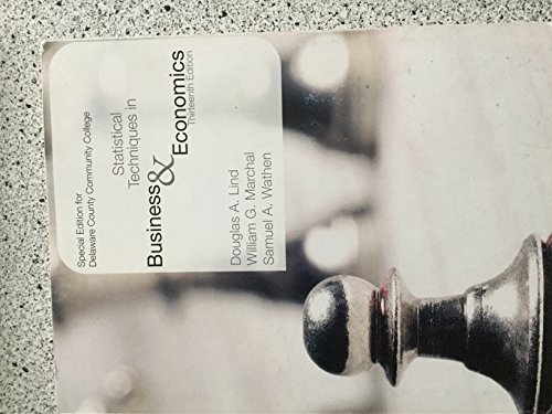 Book Statistical Techniques in Business & Economics Special Edition for Delaware Coun free